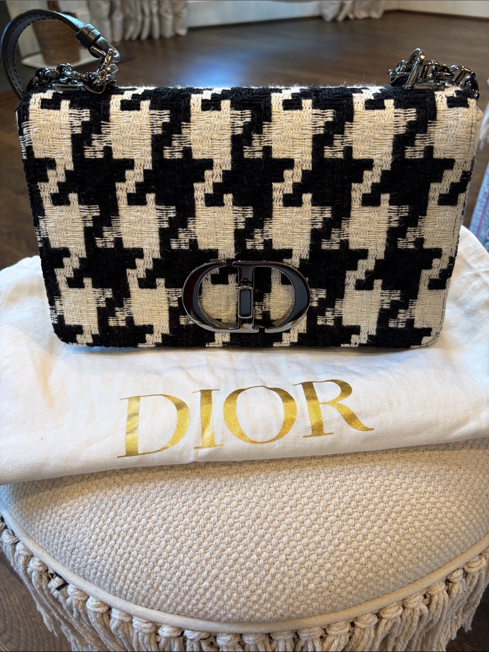 Dior Medium Tweed Caro Bag